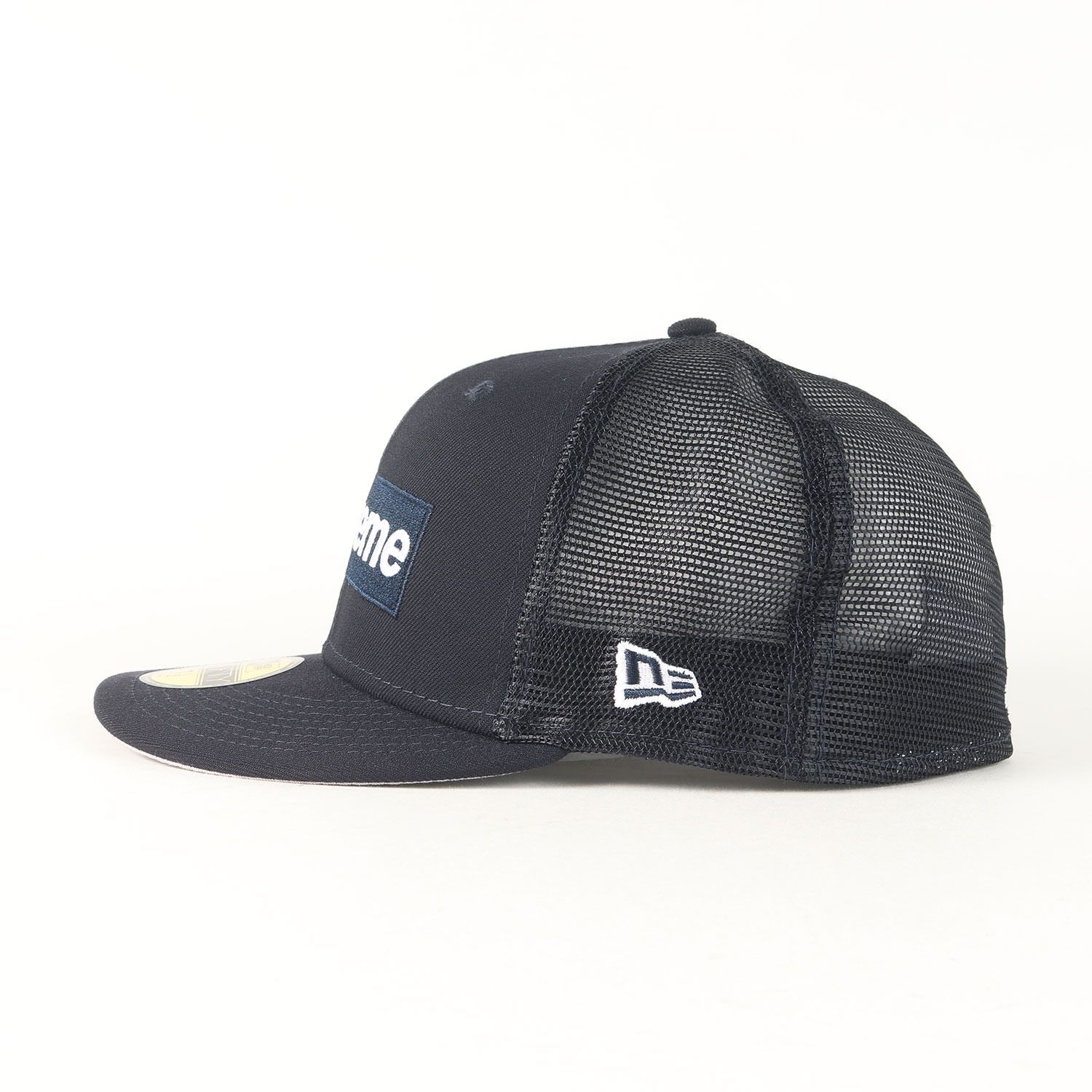 美品】Supreme シュプリーム キャップ ネイビー 紺 サイズ:7 1/2(59.6