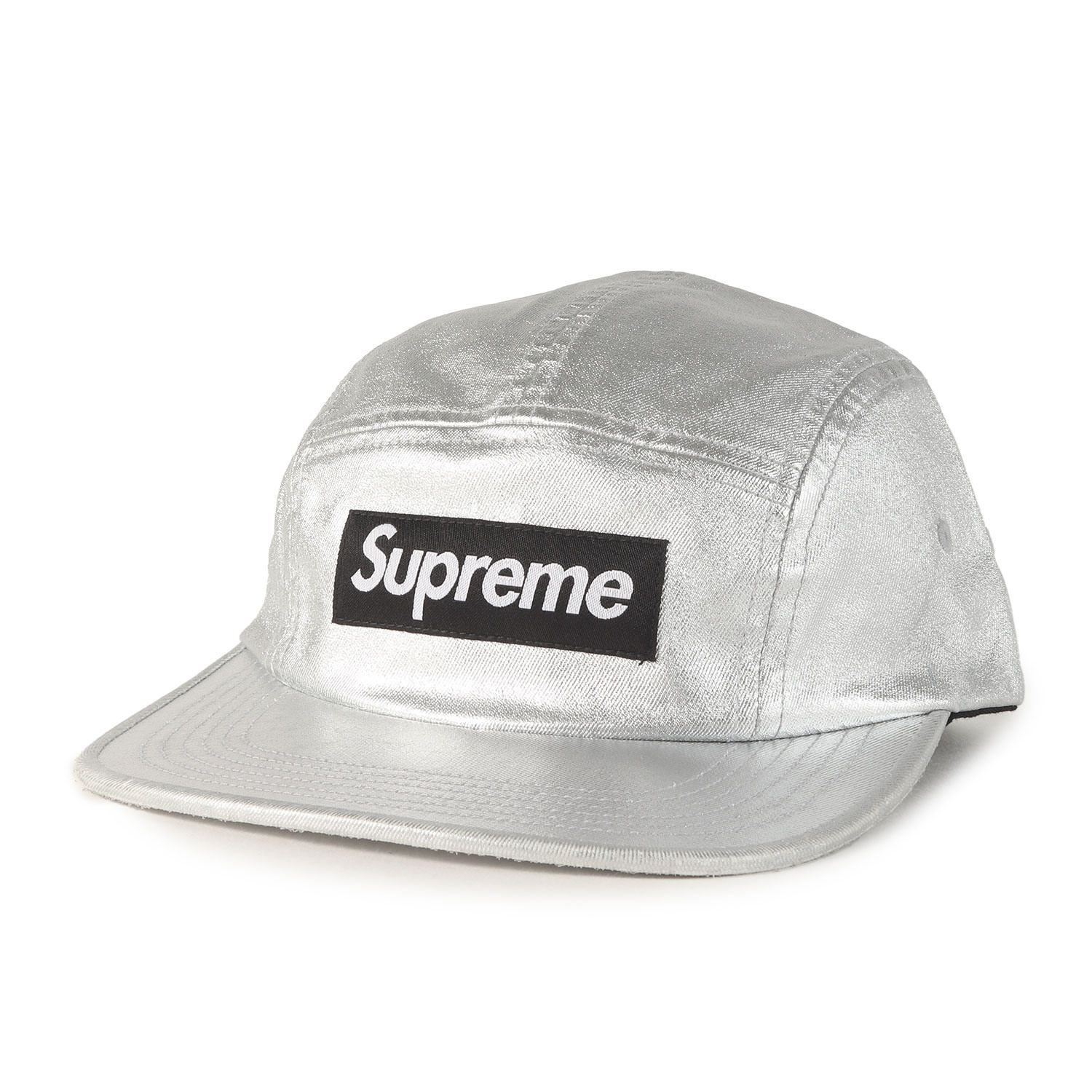 新品同様】Supreme シュプリーム キャップ シルバー サイズ:FREE