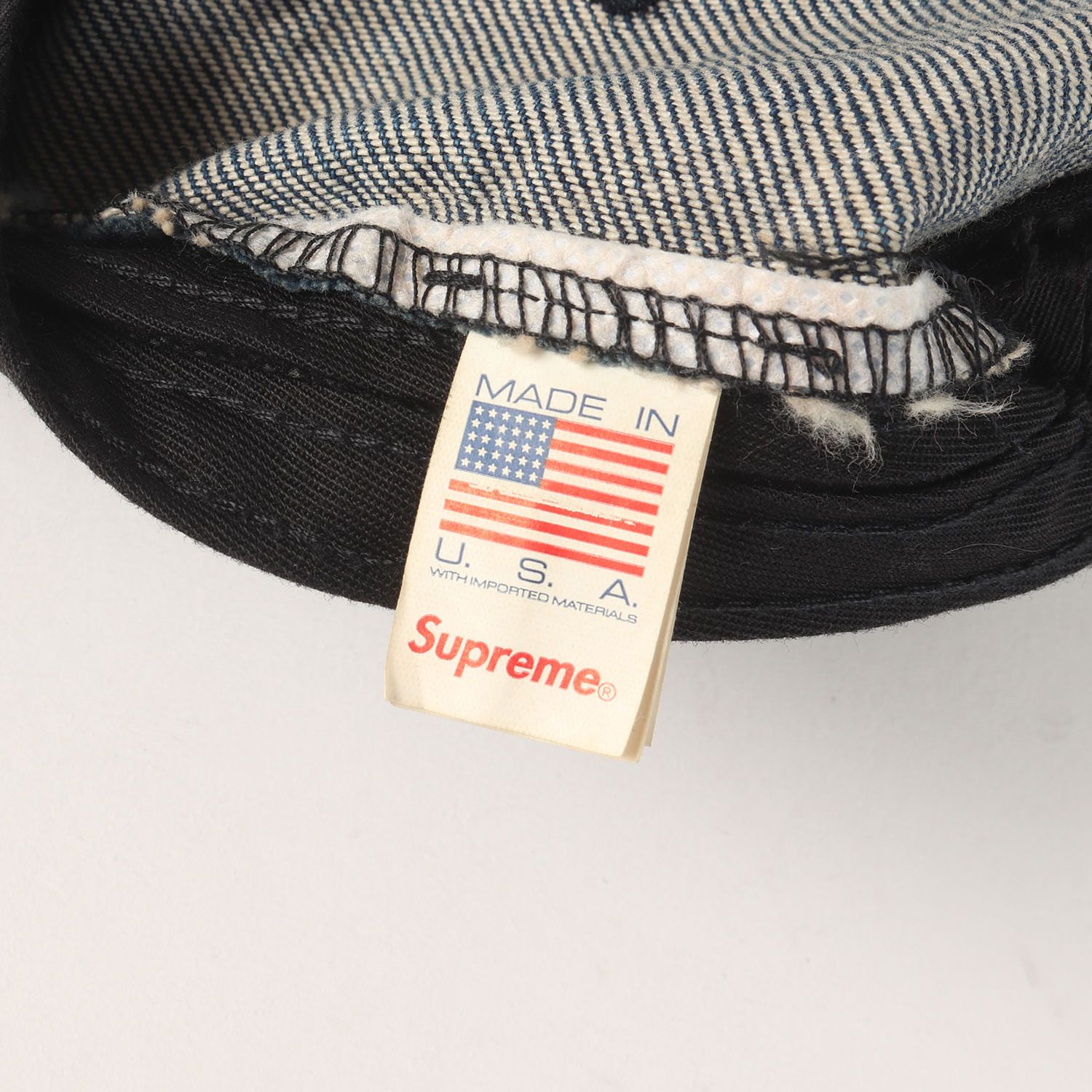 美品】Supreme シュプリーム キャップ インディゴ(Denim) サイズ:FREE