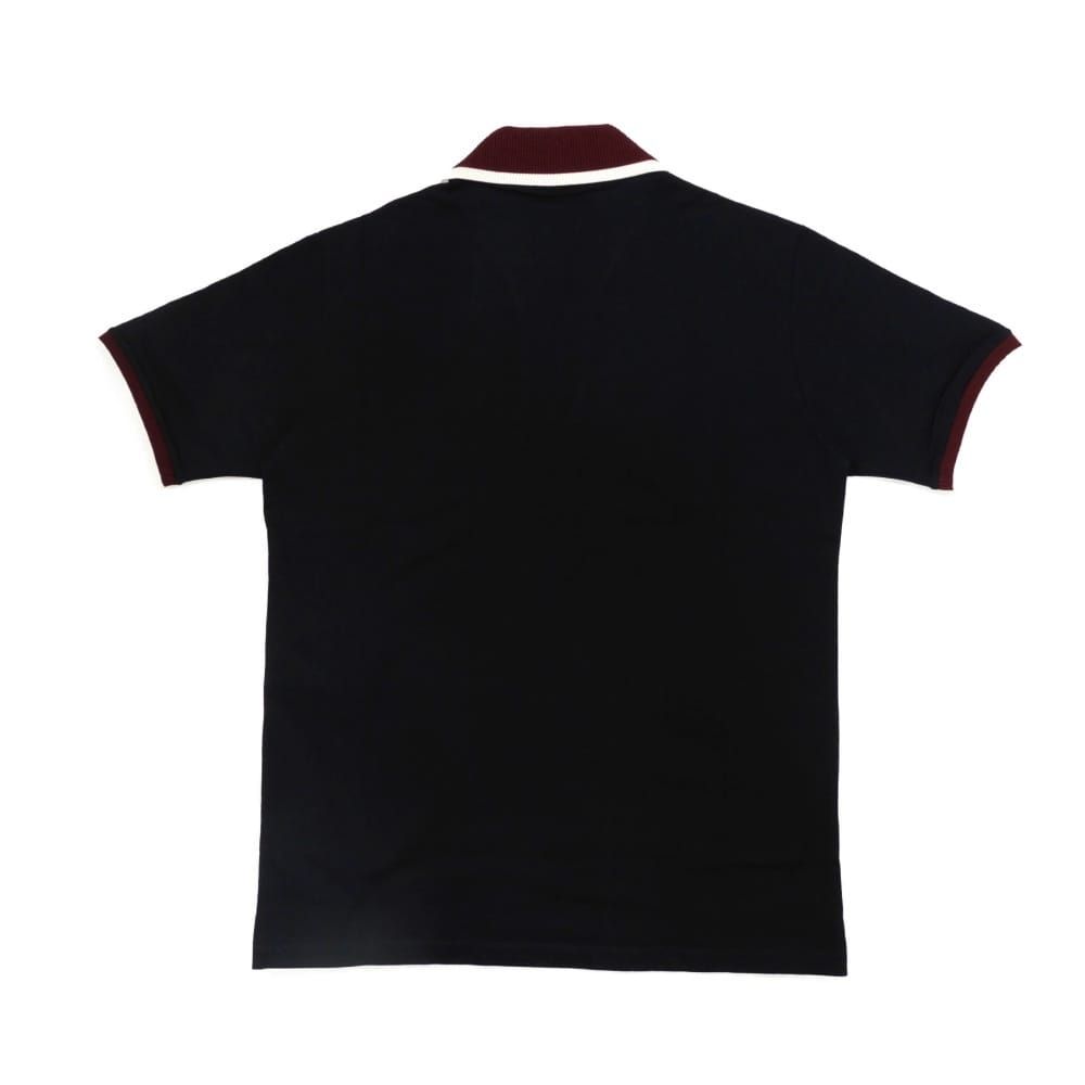 GUCCI グッチ コットン ピケ ポロシャツ 現行 S 175/92A バーガンディ