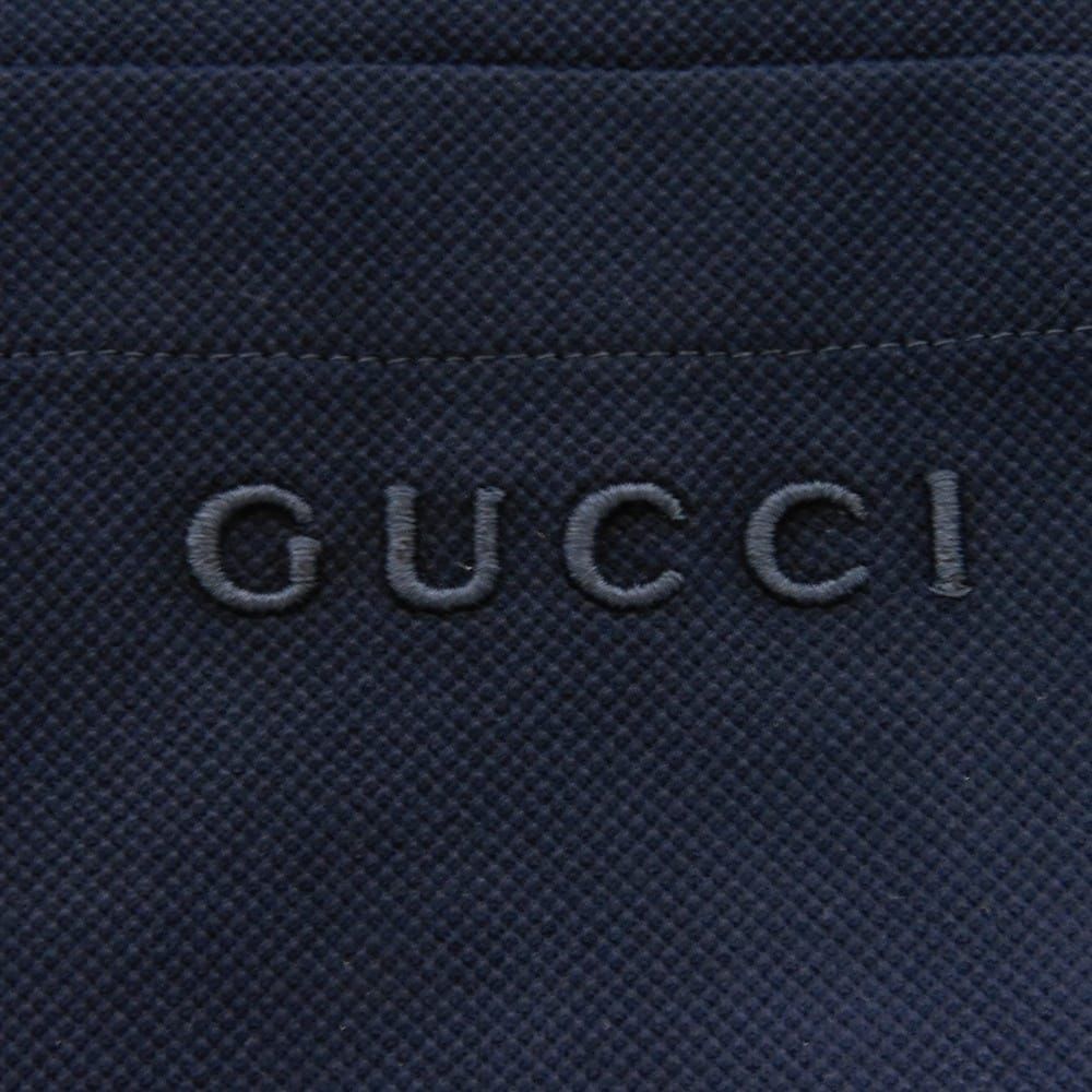 GUCCI グッチ コットン ピケ ポロシャツ 現行 S 175/92A バーガンディ