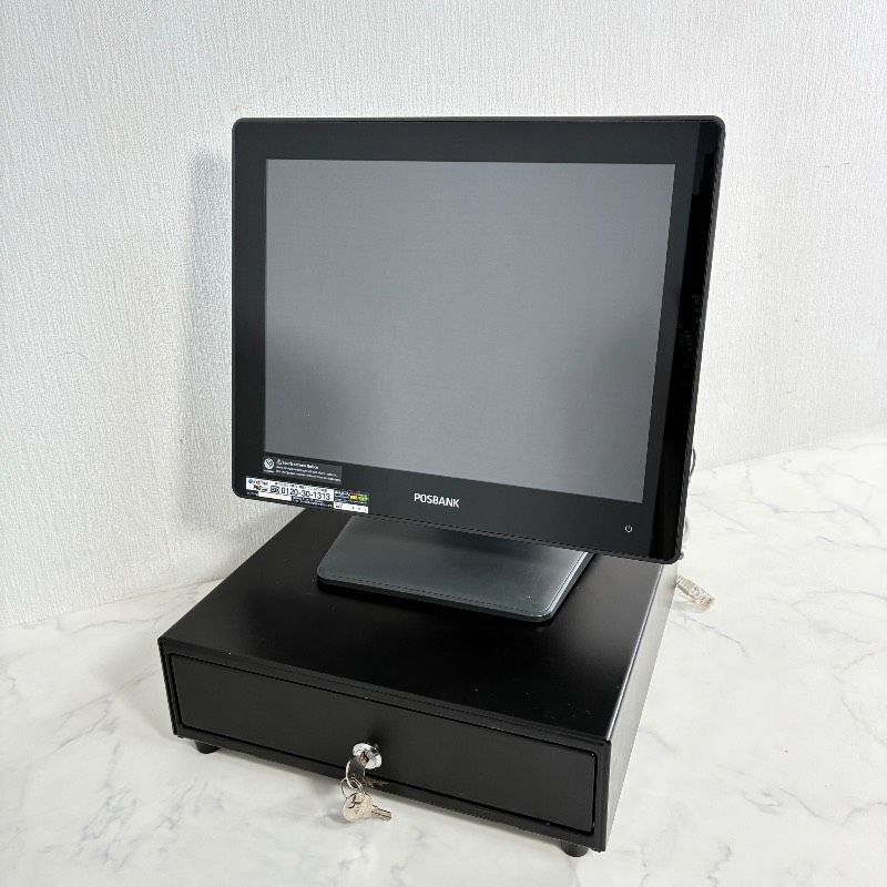 POSBANK APEXA G POS SYSTEM レジ精算機 POSシステム 釣銭機 店頭レジ Windows7搭載 Celeron J1900 メモリ4GB SSD無し 509k0
