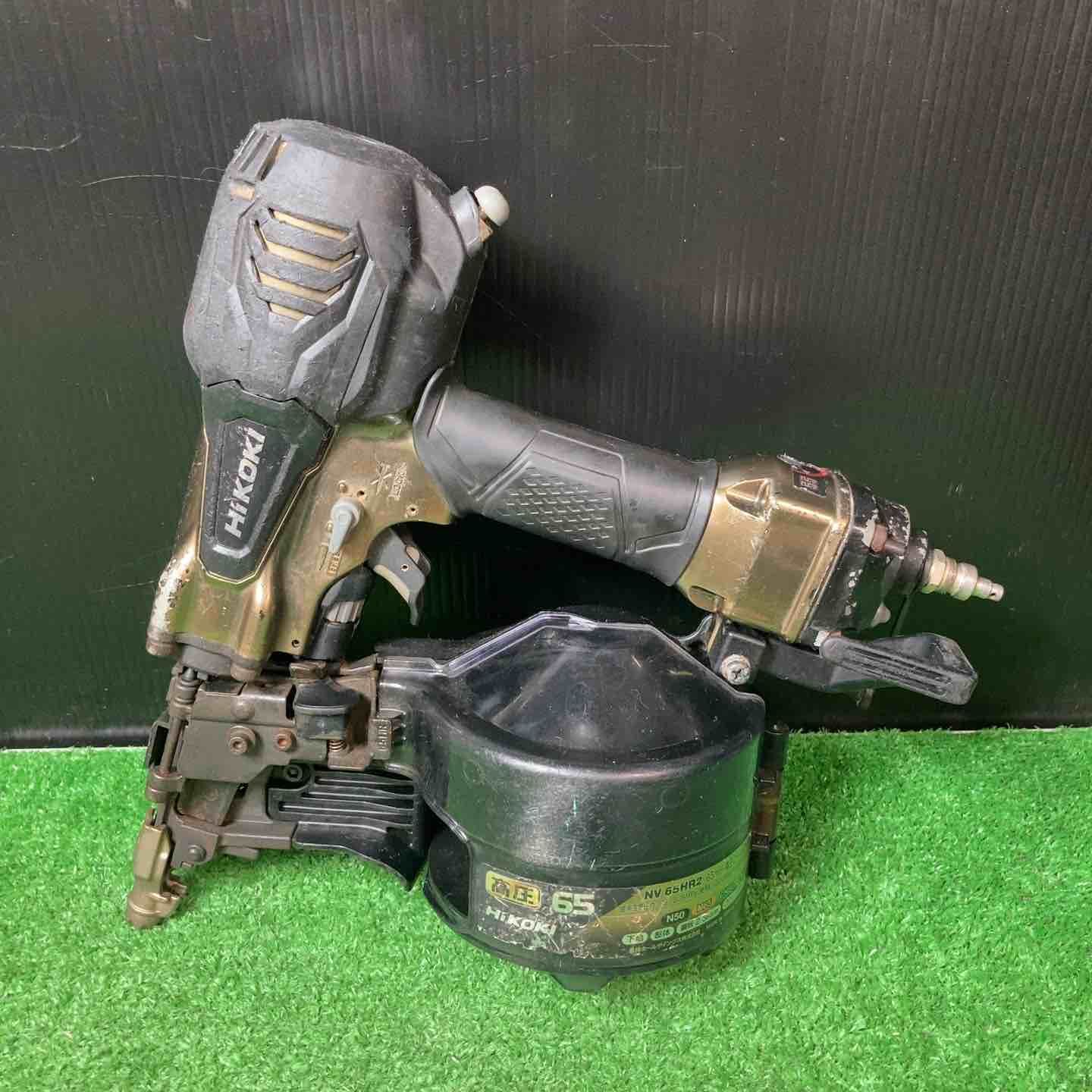 【中古品】★ハイコーキ(HIKOKI ※旧:日立工機) 高圧エア釘打ち機 NV65HR2(S) ※マガジンの蓋固いです【岩槻店】