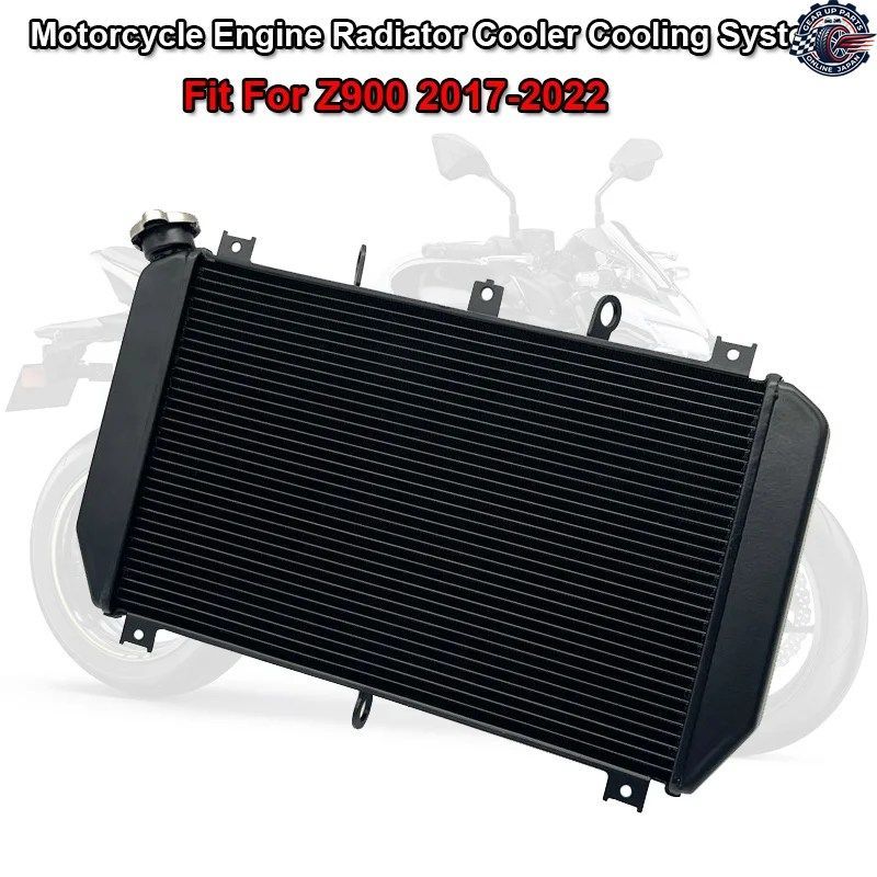 オートバイエンジンラジエーター冷却水クーラー冷却水タンクシステム カワサキ Z900 2017 2018 19 20 21 2022