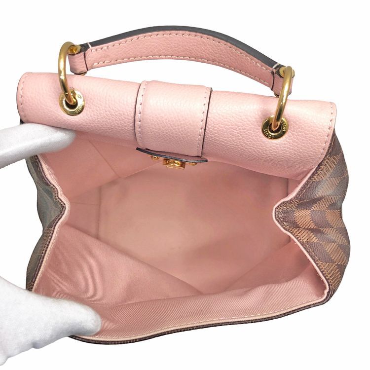 ルイヴィトン LOUIS VUITTON クランプトン N42262  ダミエ カバン ハンドバッグ  リュックサック ダミエキャンバス ピンク 楽天市場】ルイヴィトン N42262 クラプトン ダミエ エベヌ リュック