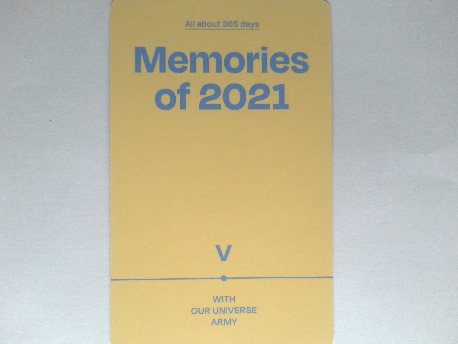 BTS V トレカ Memories of 2021 Blu-ray テヒョン テテ - メルカリ