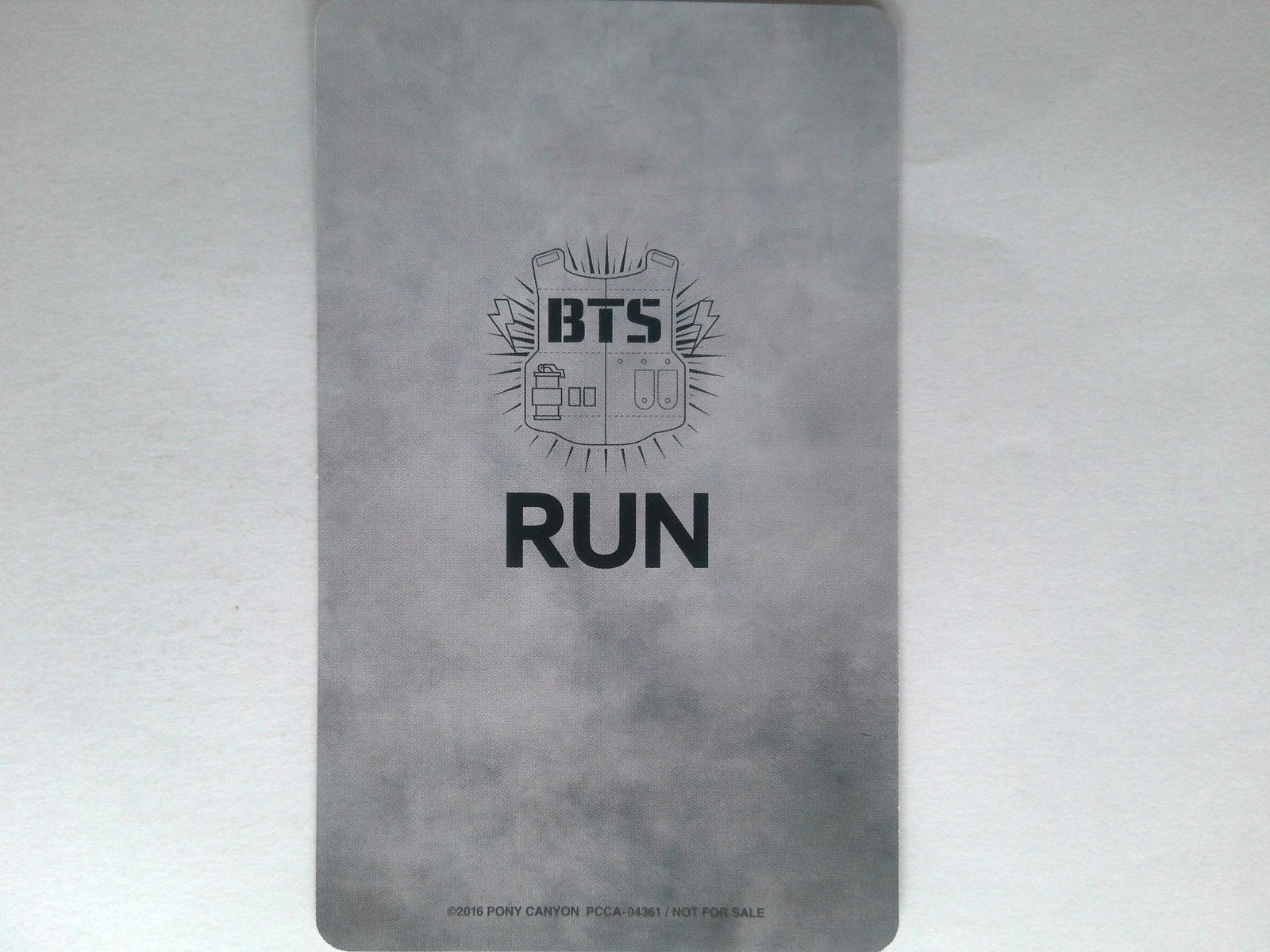 BTS SUGA トレカ RUN-Japanese Ver.- 通常盤 初回生産分 封入特典