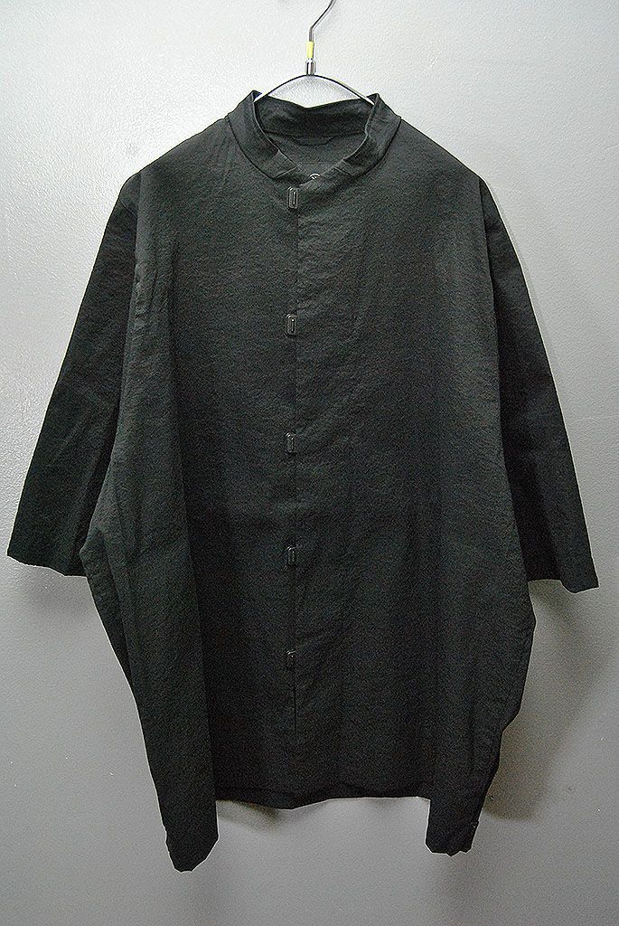 TEATORA CAPSULESNAP SHIRT S/S AQUAKINESIS テアトラ カプセルスナップ スタンドカラー シャツ アクアキネシス ブラック 3