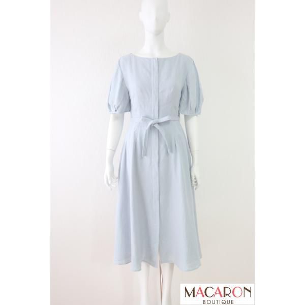 FOXEY　Renoir Dress　リネンワンピース　42751　2022年商品　水色/ライトブルー　フォクシー