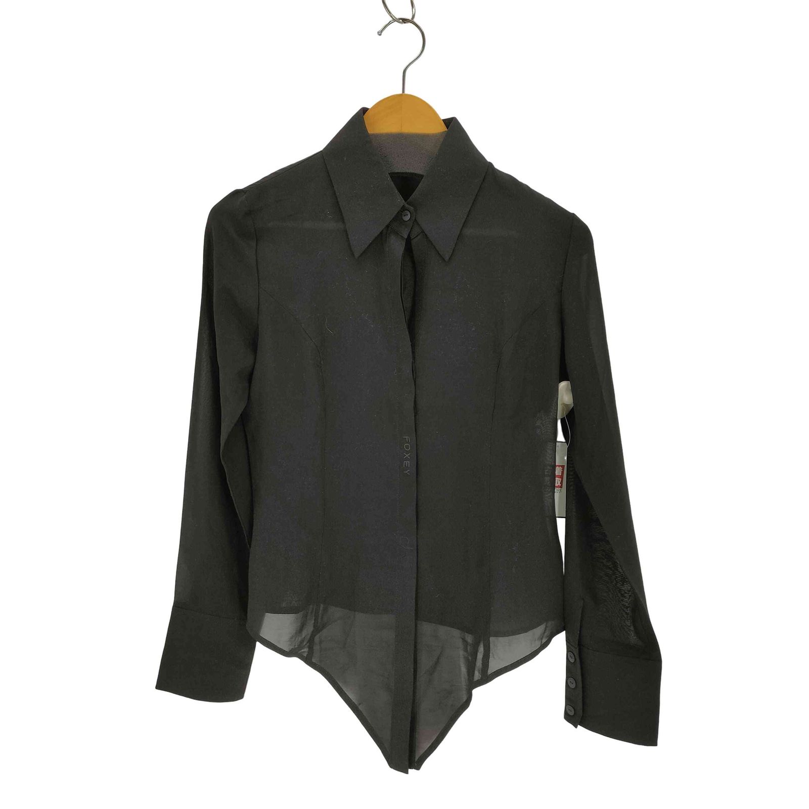 FOXEY NEWYORK フォクシーニューヨーク ブラウス S 紺 【古着】【中古】【送料無料】 美品 FOXEY NEW YORK フォクシー ニューヨーク ブラウス ノースリーブ