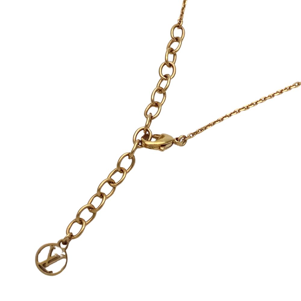 現行モデル 美品 ルイヴィトン ネックレス プティルイ ゴールド モノグラム ルイ・ヴィトン LOUIS VUITTON ネックレス レディース ブランド GP