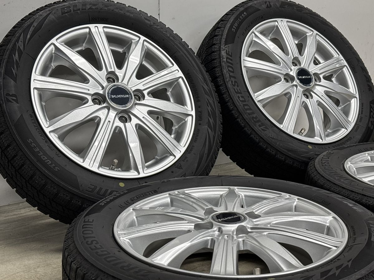交換用に】バルミナ 14in 4.5J +45 PCD100 ブリヂストン ブリザック