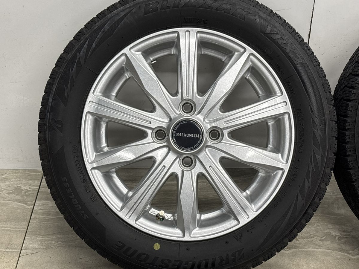 交換用に】バルミナ 14in 4.5J +45 PCD100 ブリヂストン ブリザック