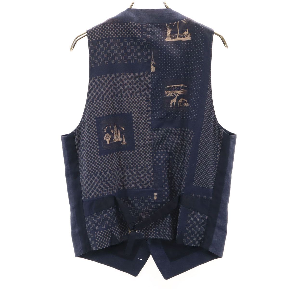 【未使用に近い】　ポールスミス　ベスト　ジレ　ネイビー　無地　現行タグ　L PS Paul Smith ピーエスポールスミス ジレベスト L ネイビー メンズ