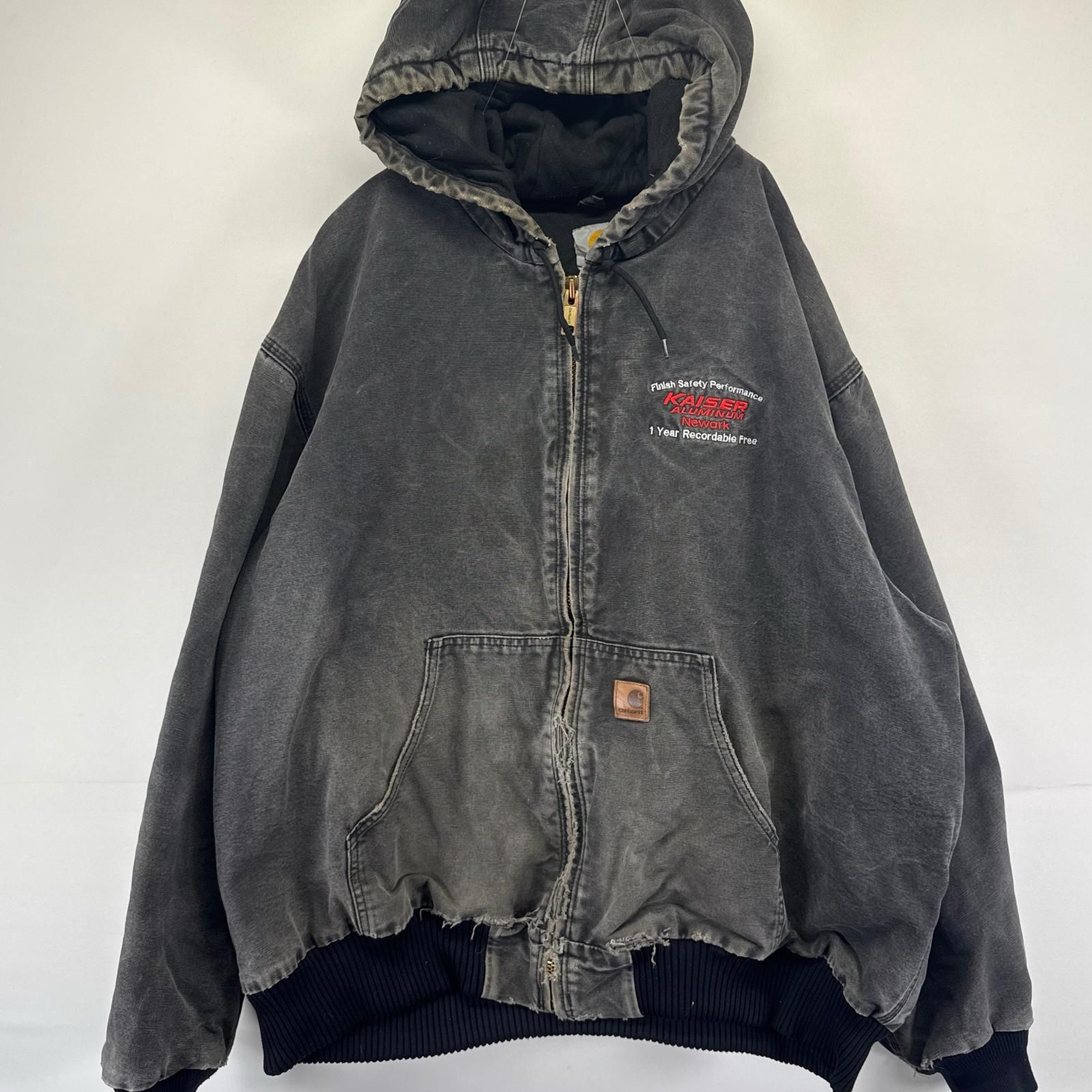 古着 カーハート Carhartt ダック ジャケット フルジップ アクティブ 