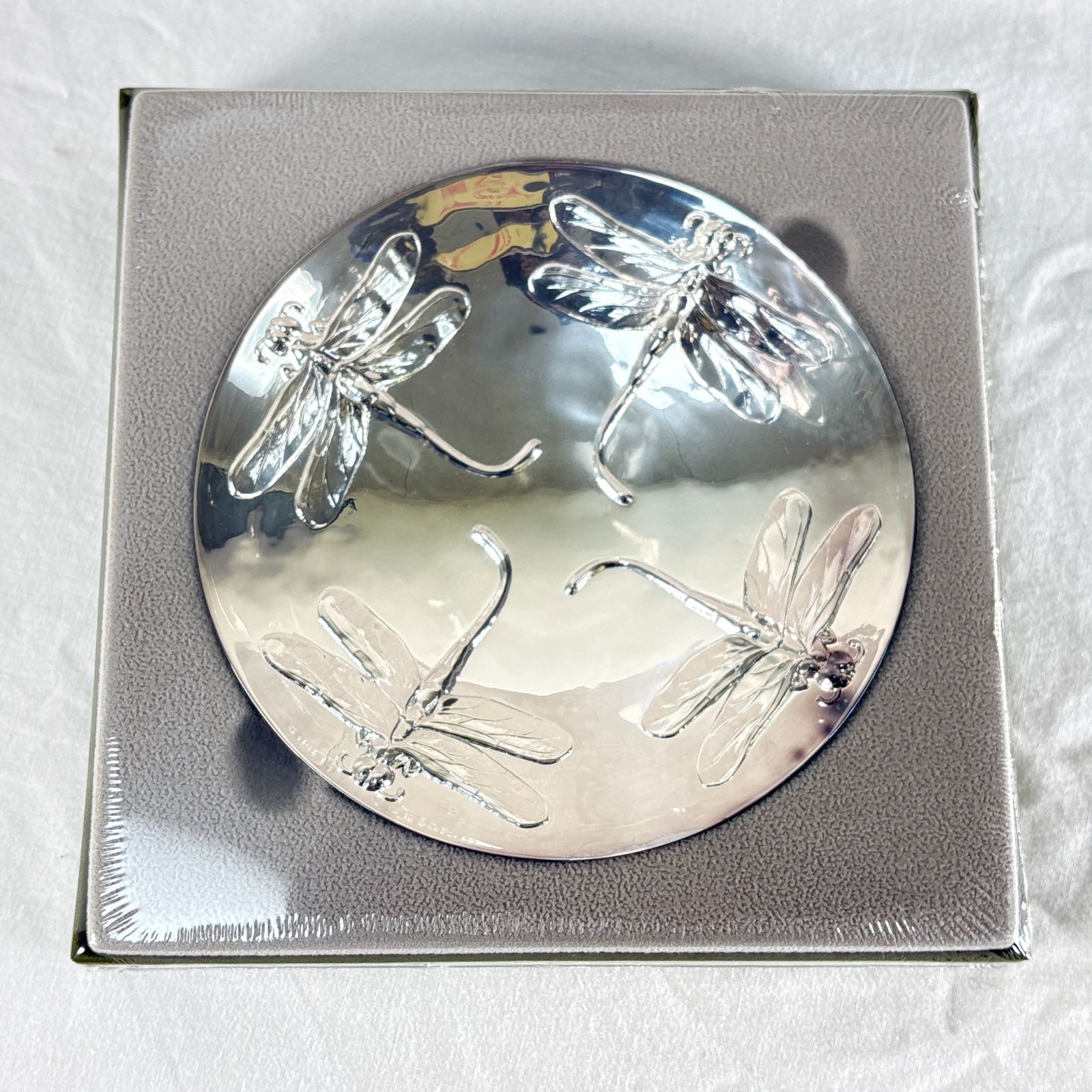 展示品 Christofle クリストフル ミュージアムシリーズ トンボトレイ 