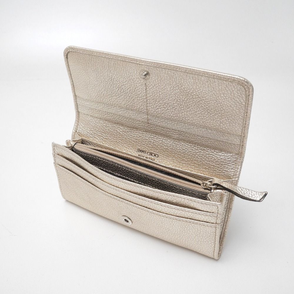 【美品】【JIMMY CHOO】長財布　スター　スタッズ　カーキ　ベージュ 楽天市場】星 スタッズ（ブランドジミーチュウ）（レディース財布