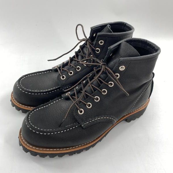 【中古】RED WING Roughneck ブーツ 25.5cm 2949 ブラック レッドウィング[10]