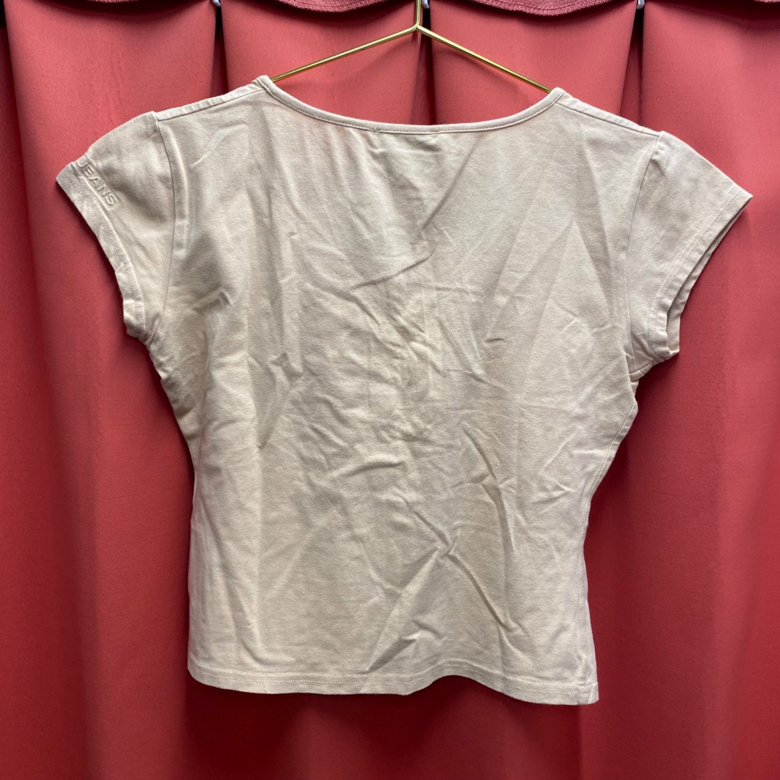 古着 FENDI JEANS フェンディ ジーンズ イタリア製 半袖 カットソー ベージュ レディース 中古・古着通販】FENDI (フェンディ) 半袖カットソー ベージュ