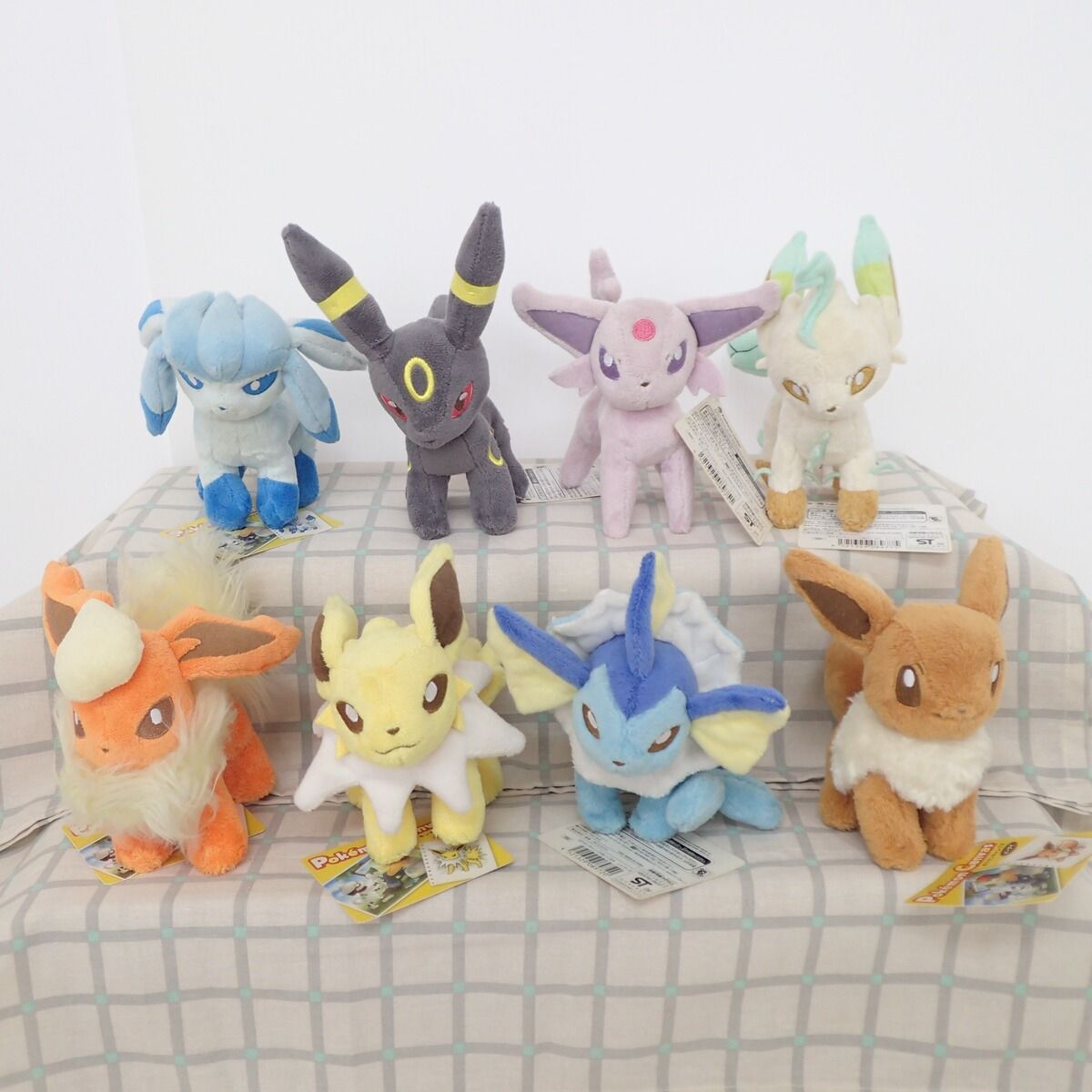 ポケモンセンター ポケモンキャンバスぬいぐるみ イーブイシリーズ 8点セット 紙タグ付き ポケットモンスター