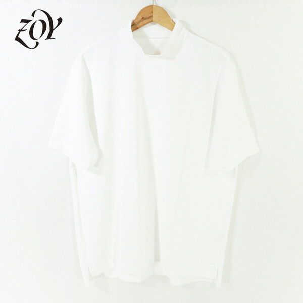 60%OFF 新品 ゾーイ ZOY シャツ 1003 HCS722 L-LLサイズ ブラウンベージュ メンズ モックネック カットソー ポリエステル×ポリウレタン ストレッチ ピンメッシュ 春夏 ゴルフウェア 071432043