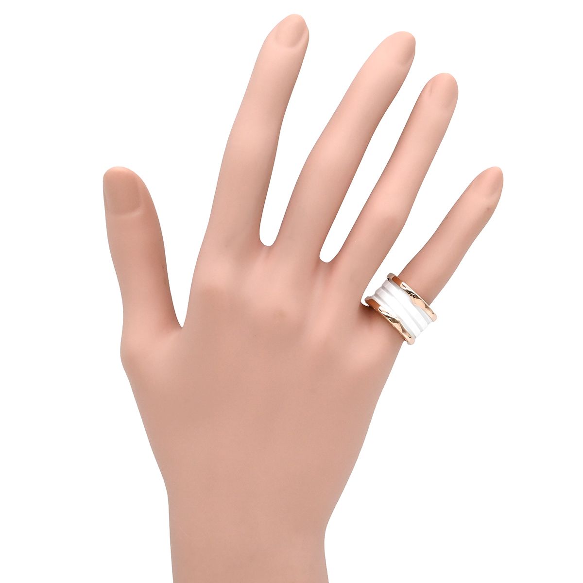 ブルガリ BVLGARI リング 指輪 ビーゼロワン B-zero1 4バンドリング 