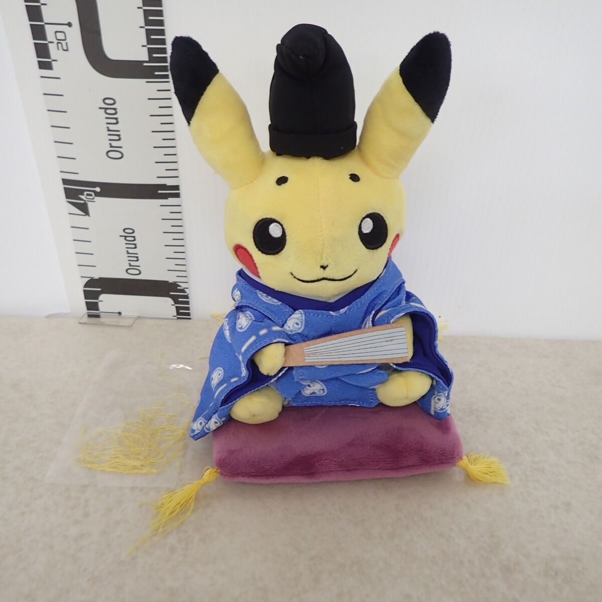 ポケモンセンター ぬいぐるみ お公家さまピカチュウ おすわりVer. 紙タグ無 ポケットモンスター