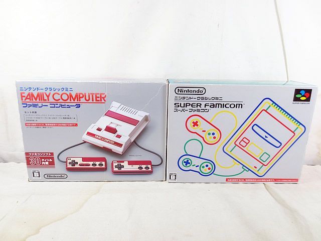 美品　任天堂　ファミコンミニ　スーパーファミコンミニ 本体　セット