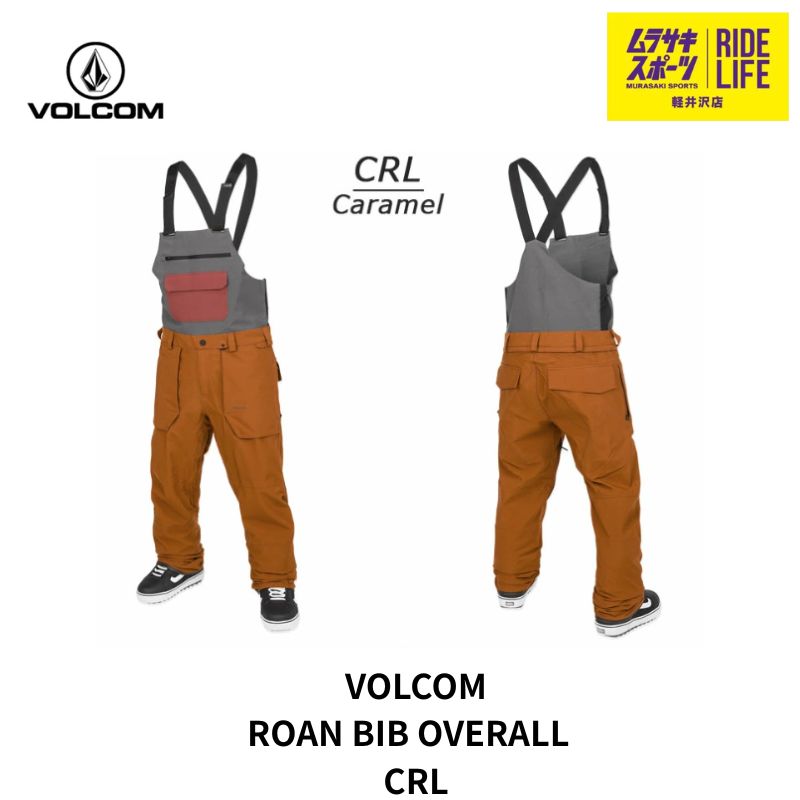 【ムラスポ公式】VOLCOM　ボルコム　ROAN　BIB　OVERALL（CRL）　Lサイズ　24-25　メンズ　スノーウェア　スノーボード　40％OFF