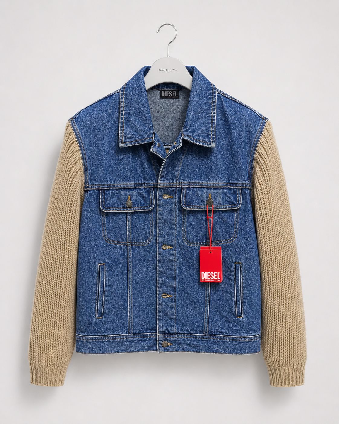 DIESEL デニム ニット ジャケット (L) 26,036円