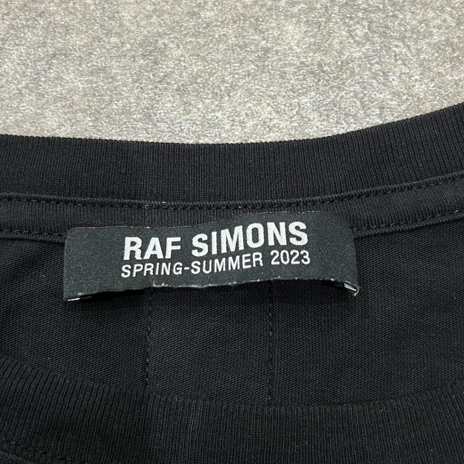 RAF SIMONS 23SS Oversized T-shirt with hand sign print オーバー