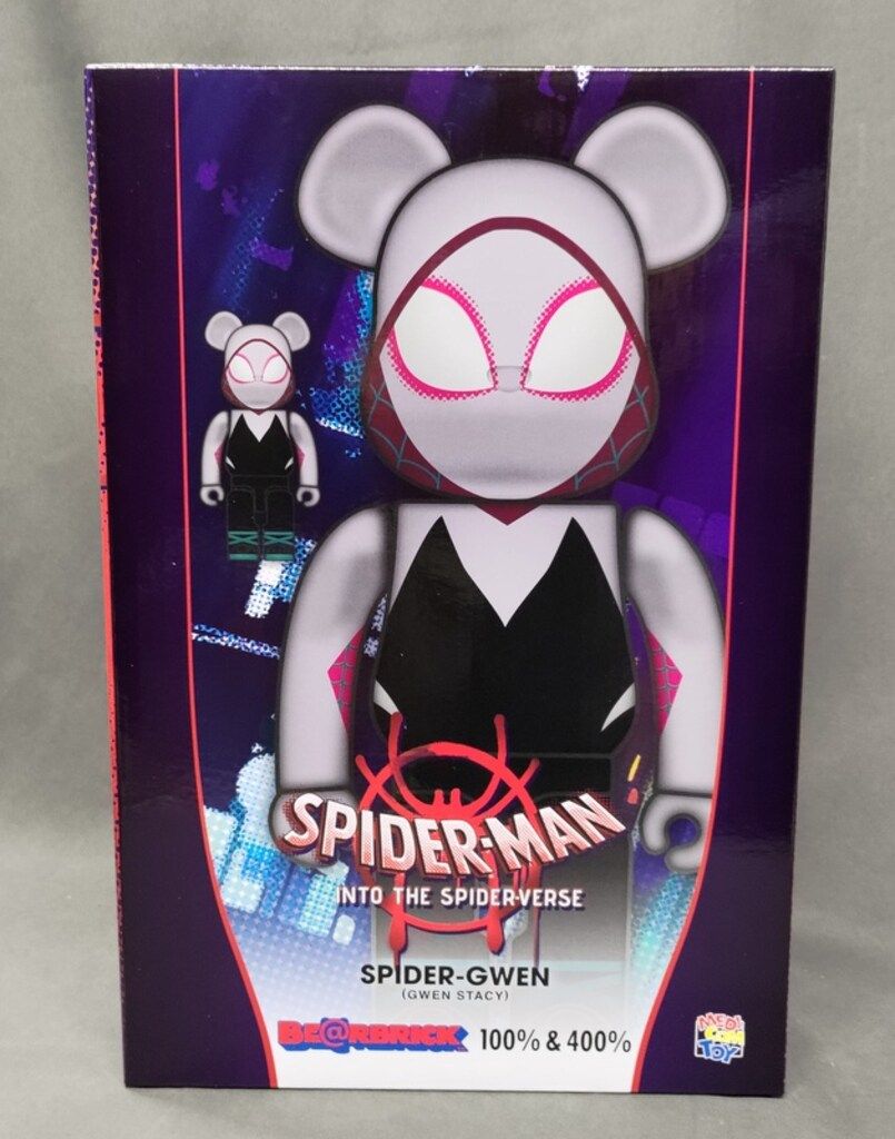 MEDICOM TOY - BE@RBRICK SPIDER-GWEN 100％ & 400％ MEDICOMTOY BE@RBRICK SPIDER-GWEN(GWEN STACY) 100%&400% 100&400