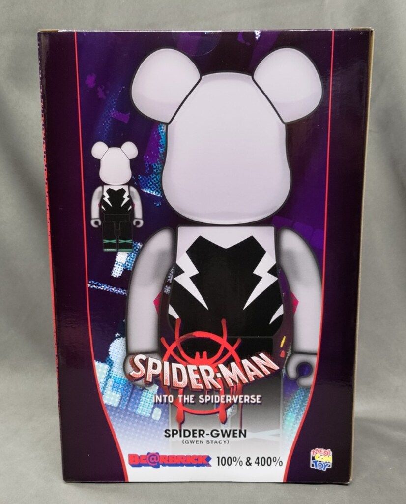 MEDICOMTOY BE@RBRICK SPIDER-GWEN(GWEN STACY) 100%&400% 100&400