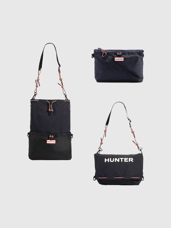 HUNTER ハンター バッグ ショルダー トート サコッシュ ポーチ 撥水ナイロン TRAVEL MULTI FUNCTION SERIES 3WAY 撥水加工 リップストップ UBX7124NRS