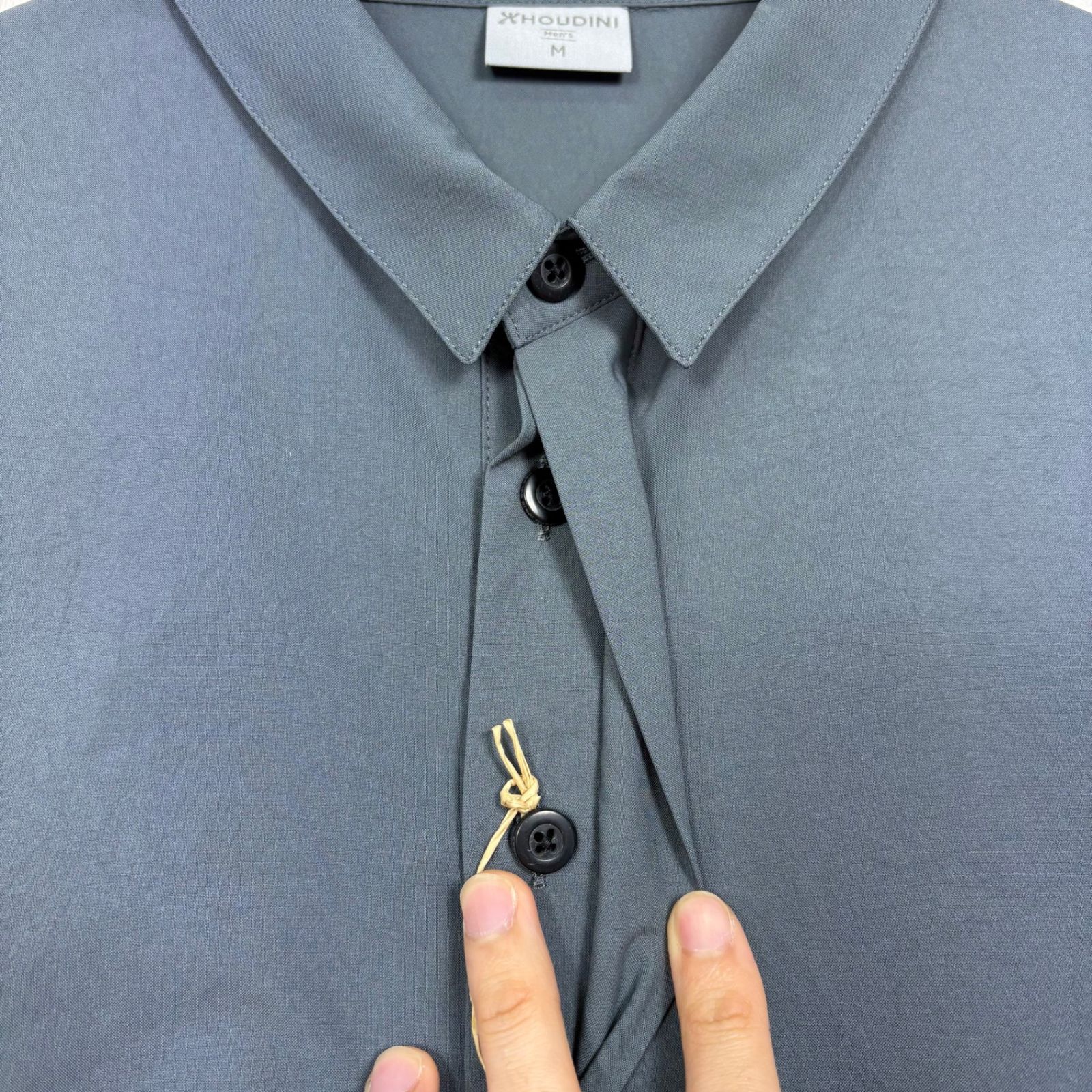 ✉️Men's M グレー系 Houdini ( フーディニ ) メンズ コスモ シャツ