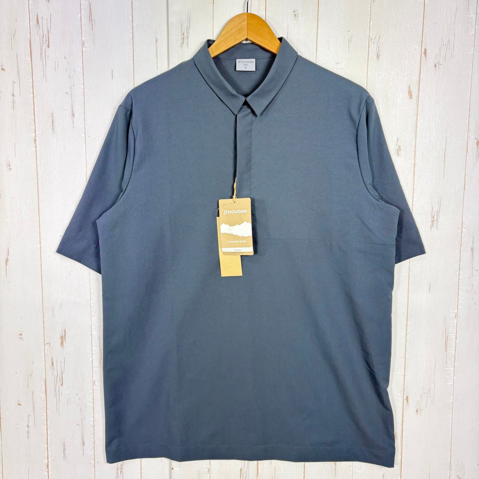 ✉️Men's M グレー系 Houdini ( フーディニ ) メンズ コスモ シャツ