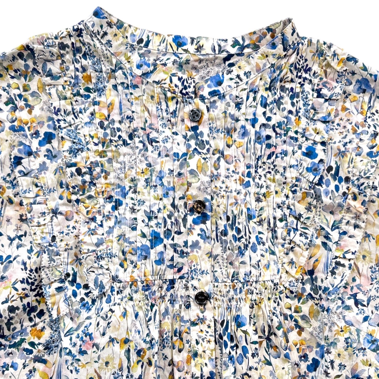 halmek ハルメク LIBERTY ブラウス 花柄 フラワー 長袖シャツ ノー 