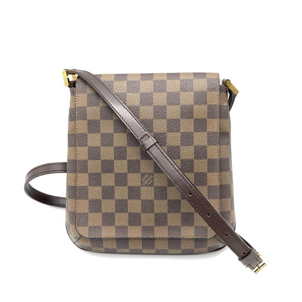 ルイ・ヴィトン LOUIS VUITTON ミュゼットサルサ ロングストラップ ショルダーバッグ バッグ PVCコーティングキャンバス レザー ダミエ エベヌ レディース ブラウン系 N51300 【中古】 LOUIS VUITTON ルイヴィトン/ミュゼット・サルサ・ロングショルダー