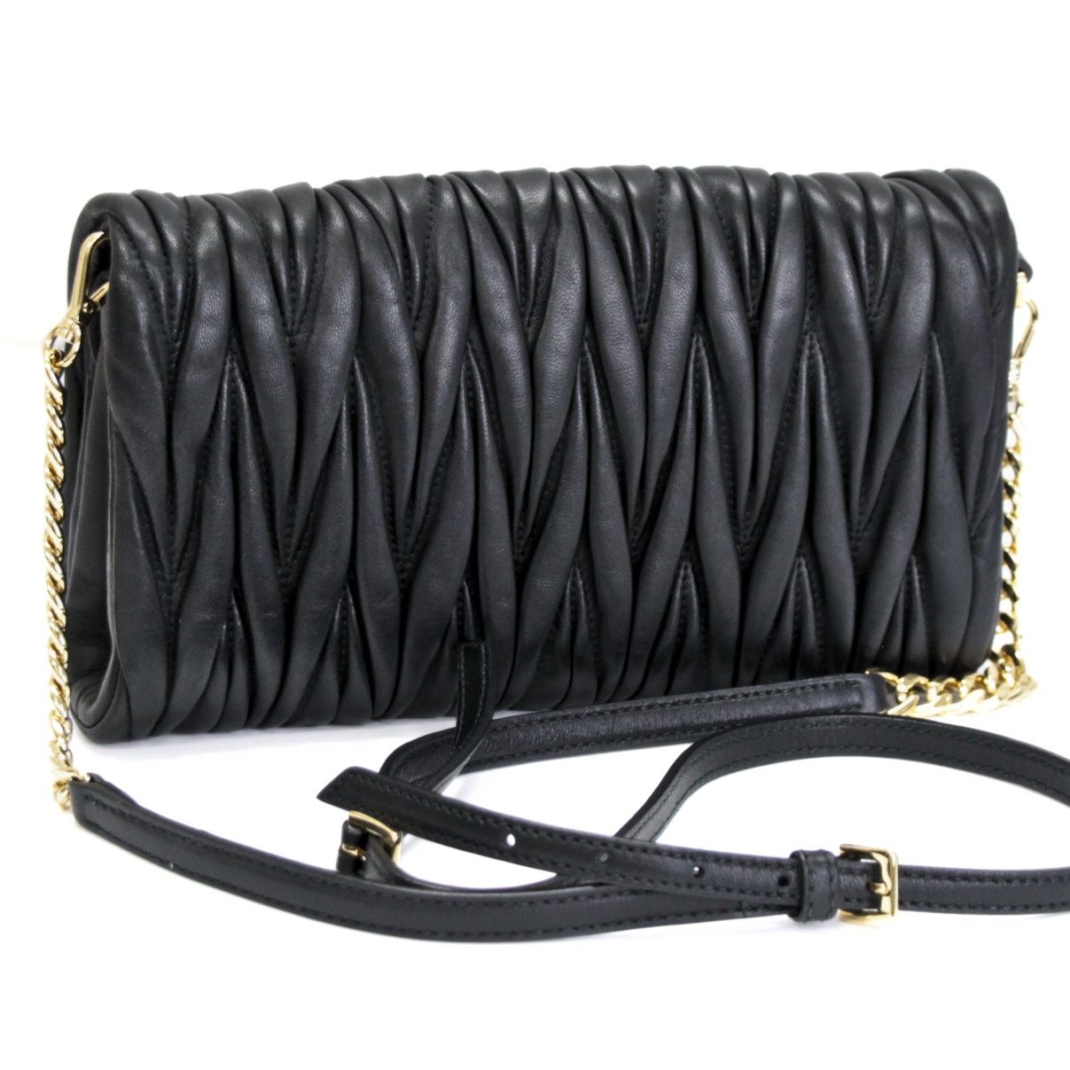 ミュウミュウ miu miu マテラッセ 2WAYショルダーバッグ クラッチ 