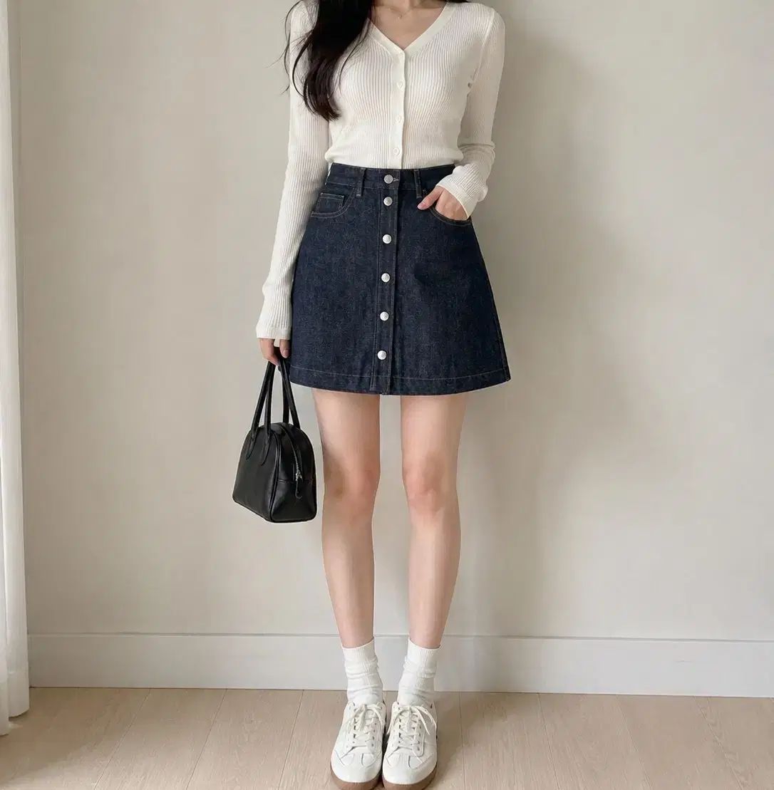 新品 A.P.C. アーペーセー 生デニム ボタン ミニスカート (36サイズ)