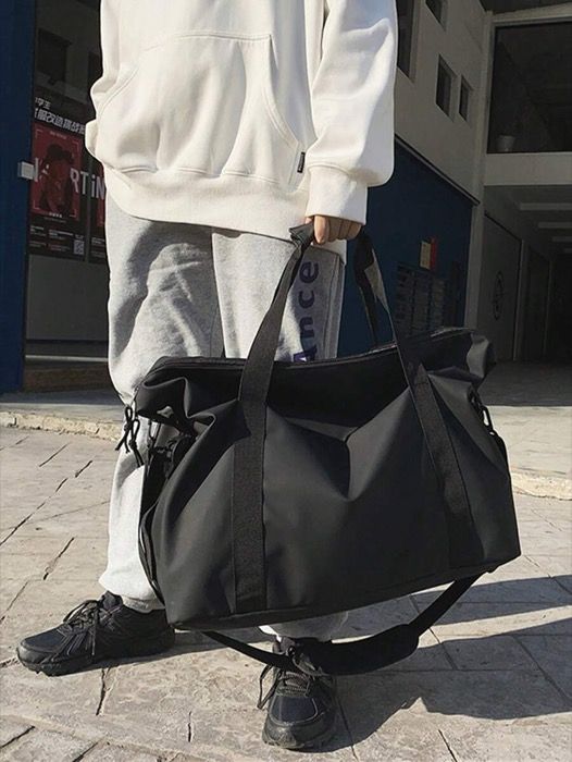 バッグ メンズ トートバッグ 大容量トートバッグ デュアルハンドル ジッパー付き、ナイロンビジネスブリーフケース 仕事、ジム、旅行に適しメンズ、フィットネス必需品 大型バッグ キャンプ ショッピングバッグ