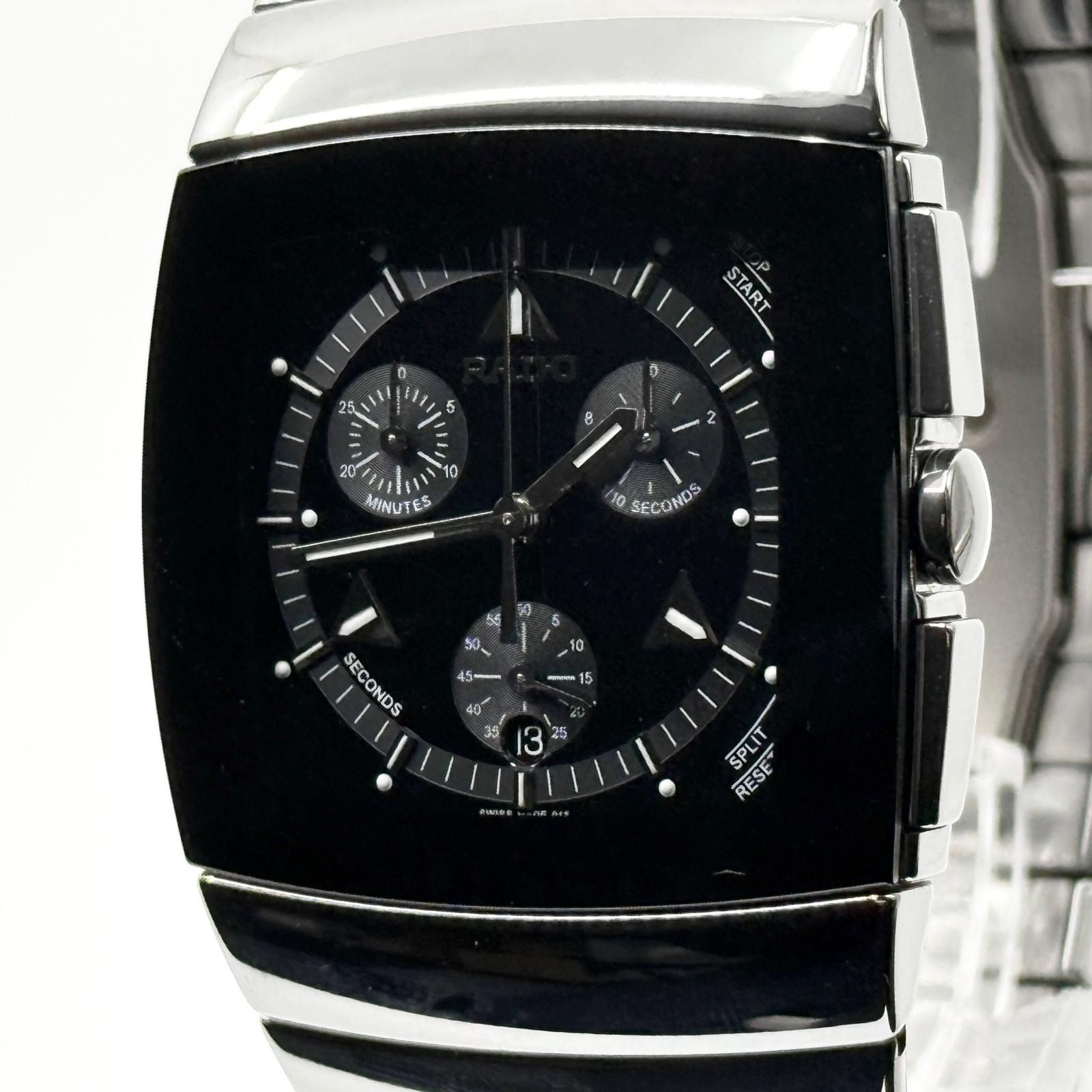 RADO ラドー シントラ R13764152 538.0870.3 ブラック QZ メンズ 腕時計 稼働品