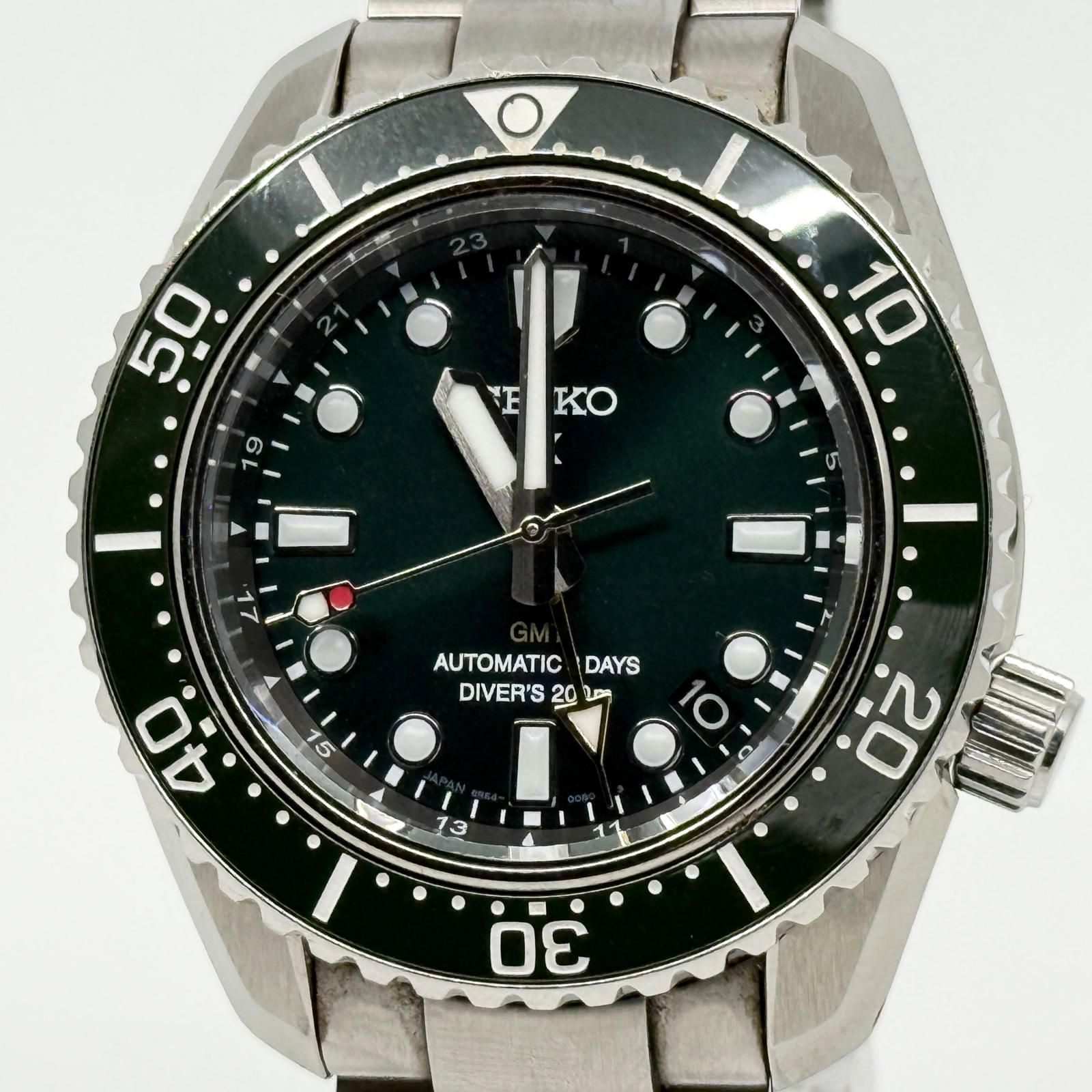 SEIKO セイコー プロスペックス 1968メカニカル SBEJ009 グリーン AT メンズ 6R54-00D0 GMT 腕時計 稼働品