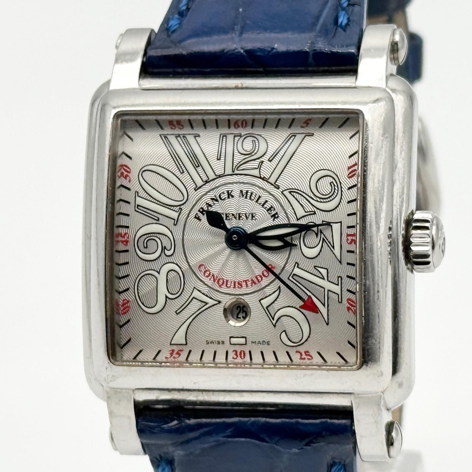 FRANCK MULLER フランクミュラー コンキスタドール コルテス 10000L シルバー AT レディース 腕時計 稼働品