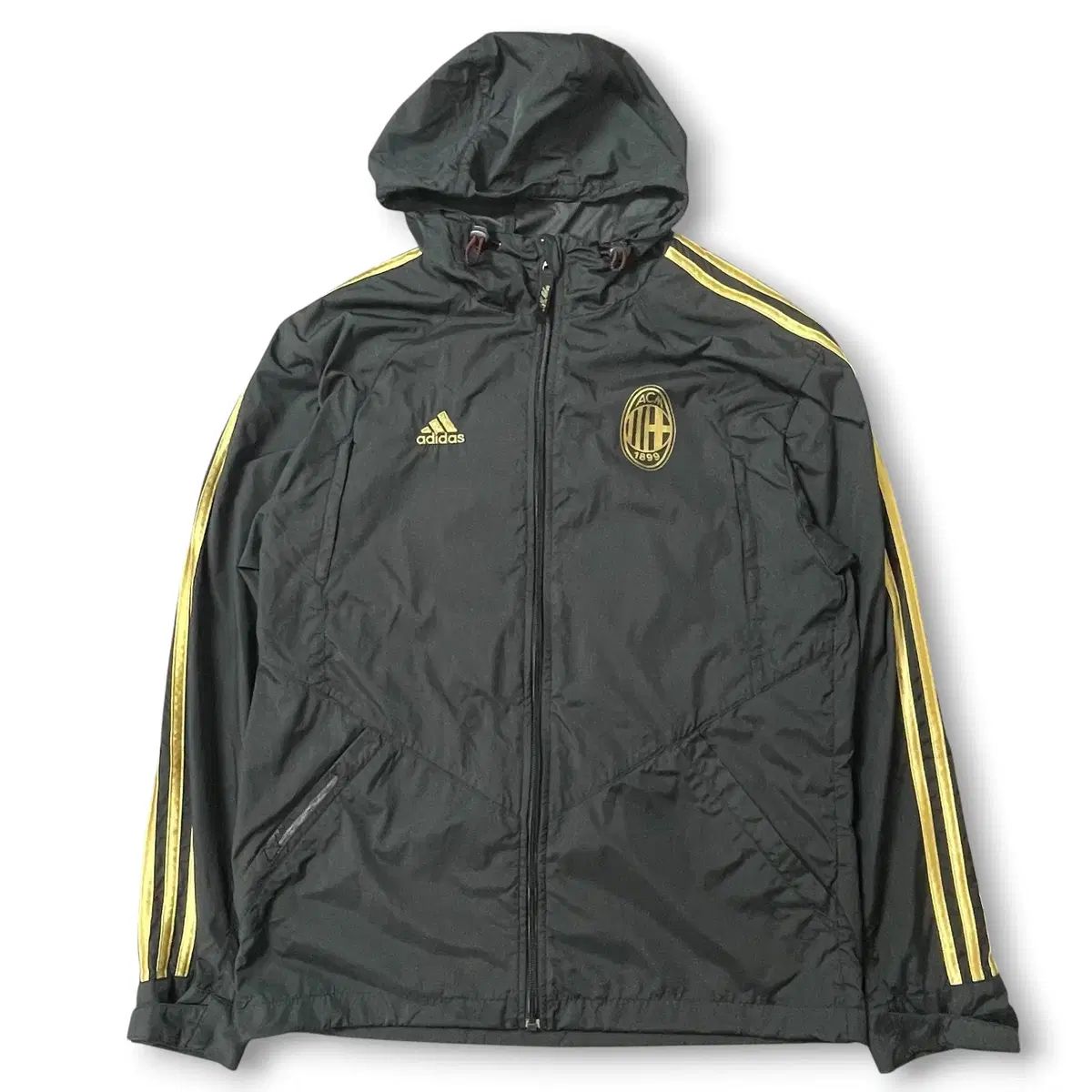(95) adidas ブラック ACミラン ウィンドブレーカー