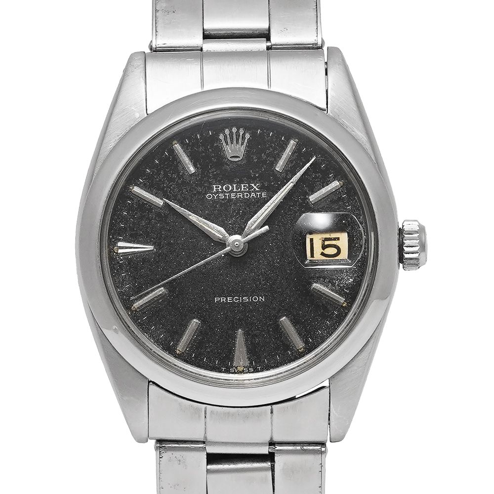 1966年前後 ROLEX オイスター デイト ブラックミラーダイヤル Ref.6694 アンティーク品 メンズ 腕時計