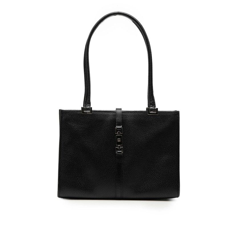 美品 GUCCI グッチ ジャッキー 002053 ショルダーバッグ ポリエステル/レザー ブラック レディース【中古】【送料無料】 GUCCI - グッチ GUCCI ジャッキー ショルダーバッグ バッグ レザー