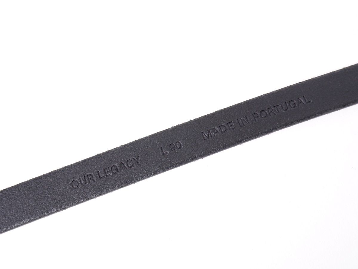OUR LEGACYアワーレガシー 2 CM SPEED BELT スカル ナローベルト【L/90