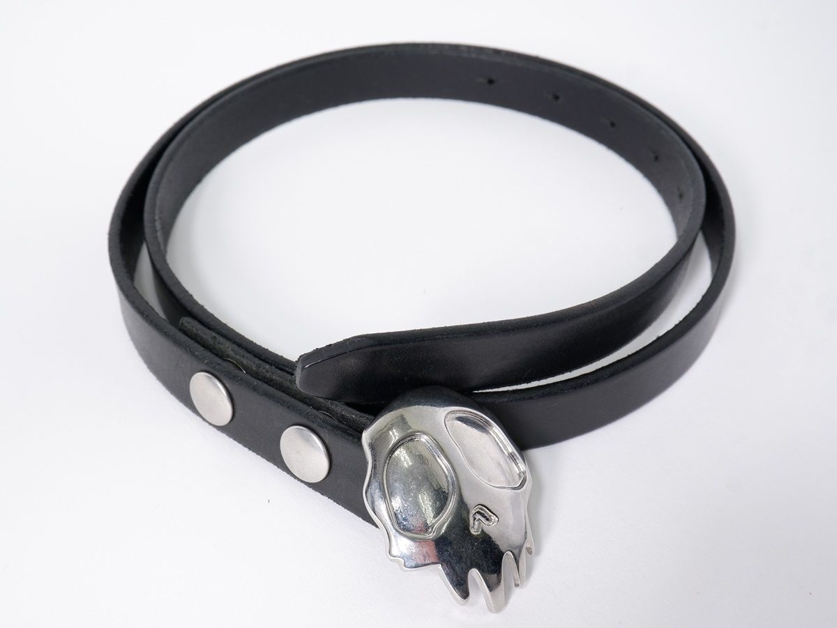 OUR LEGACYアワーレガシー 2 CM SPEED BELT スカル ナローベルト【L/90】【MZCA77632】 OUR LEGACYアワーレガシー 2 CM SPEED BELT スカル ナローベルト【L/90