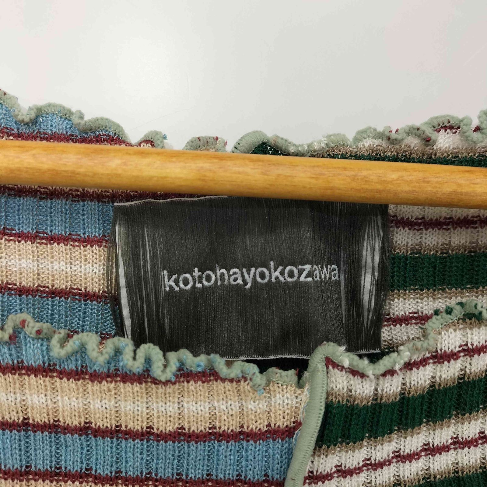 トップス kotohayokozawa DOCKING KNIT TANK コトハヨコザワ kotohayokozawa DOCKING KNIT TANK ドッキング ニット